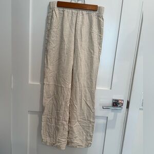 SHEIN Light Beige Elastic Waist Pants